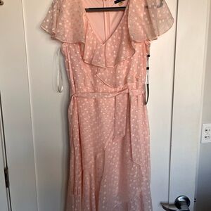 Tommy Hilfiger Elegant Pink Polka Dot Dress